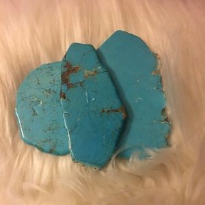 💕New Turquoise Slab Stone Chunk Belt Buckle💕